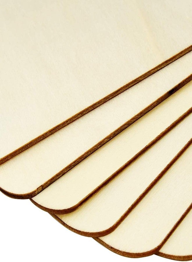 LET'S DIY ألواح خشبية مربعة مقاس 5 بوصات من خشب الصنوبر MDF للراتنج، والماندالا، والحرق على الخشب، وفن ليبان، وديكور المنزل - هدية للأولاد والبنات (عبوة من 5 قطع) - Image 2